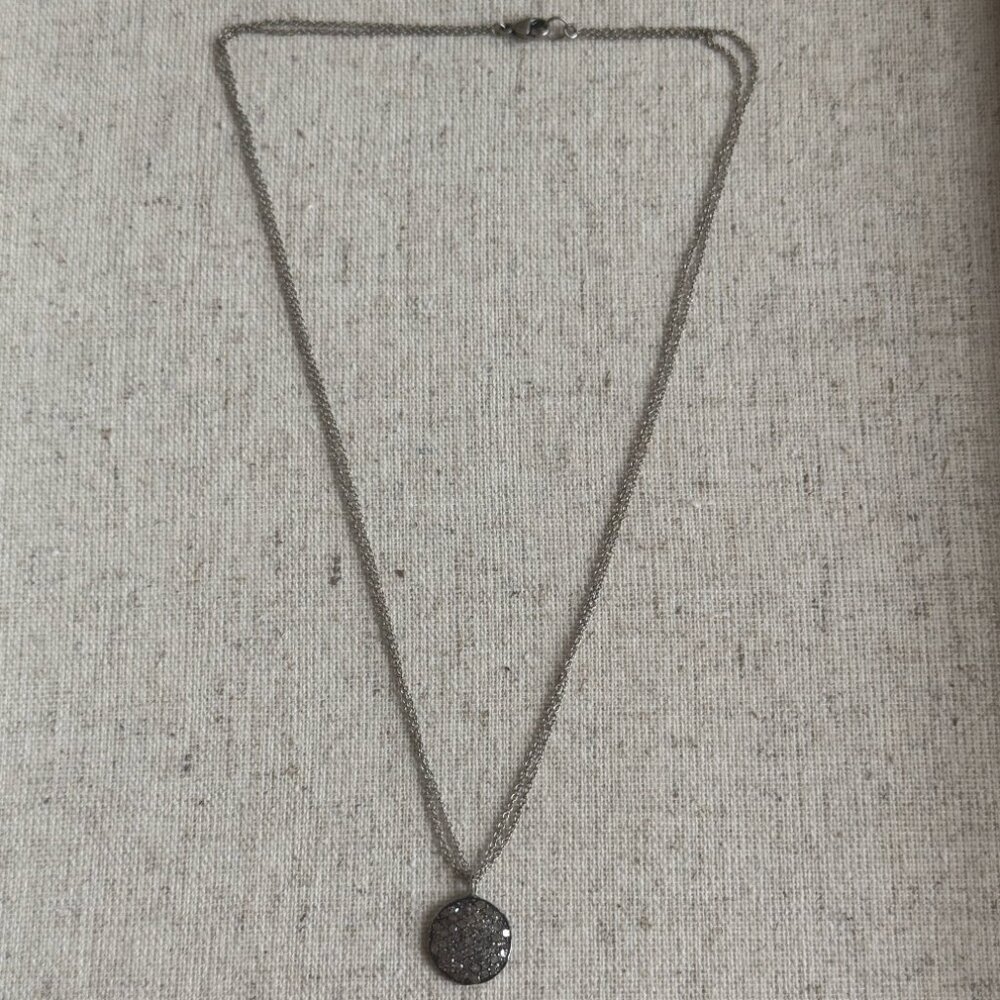 Chan Luu Sterling Silver Diamond Pendant Necklace
